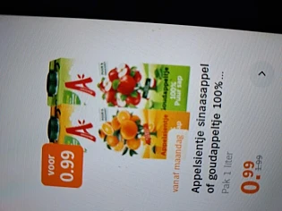 Albert Heijn vanaf volgende week appelsientje...