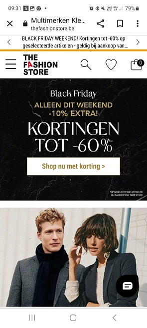 thefashionstore.be alleen dit weekend 10% ext...