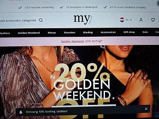 my-jewellery.com golden weekend 20% korting o...