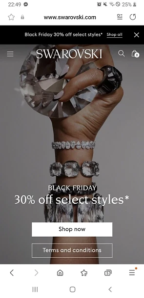 Swarovski min 30 % tot 29 november. Ook stu...
