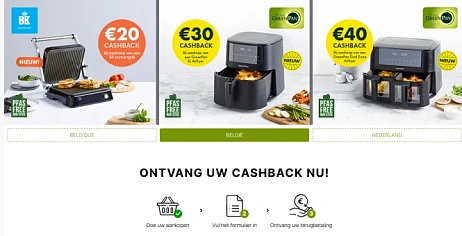 BK €20,- cashback bij aankoop van een BK cont...