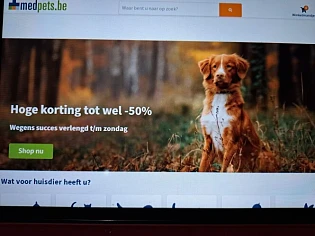 medpets.be t/m zondag hoge korting tot wel -5...