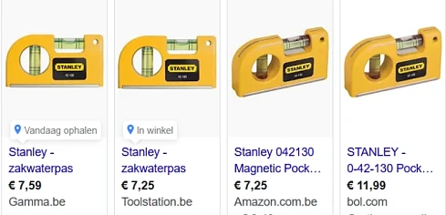 Stanley Pocket waterpas voor €4,62 bij Amazon...