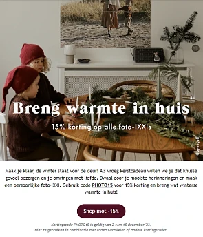15% korting op alle foto-ixxi's https://www.i...