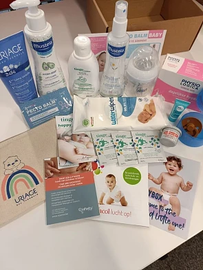 Maar € 39 betaald voor deze babybox van Pazzo...