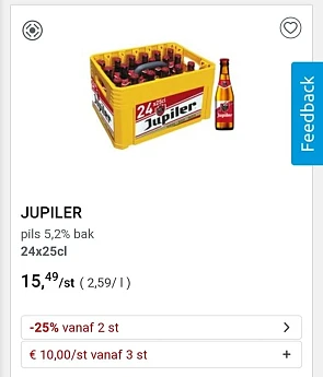 collectandgo.be -jupiler 24x25cl vanaf 3 stu...