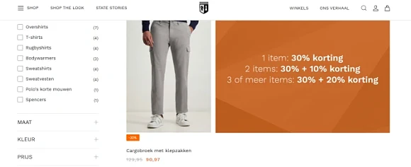 Outlet bij State of art: 1 artikel uit de out...