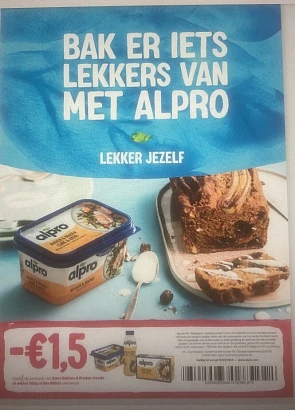 Mooie bonnetjes in Nina. (HLN) Alpro boter ba...