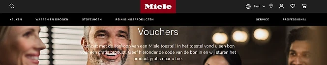 Miele Bij aankoop van een W1 wasmachine zond...