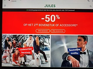 jules.com -50% op het 2e bovenstuk of accesso...