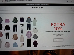 nameit.com 10% extra op de al afgeprijsde art...