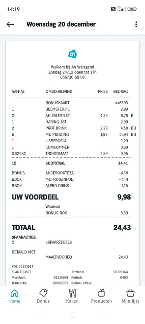 Aankoop ah: gerookte zalm 1+1 gratis €4,39 ko...