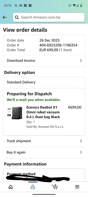 ecovacs deebot x1 omni gekocht bij Amazon pri...