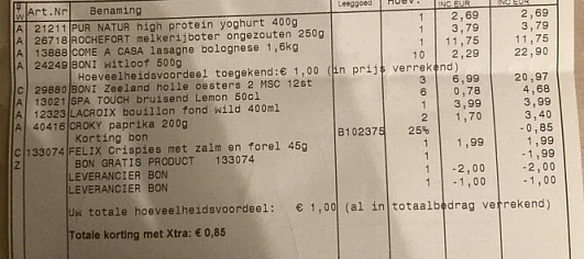 Colruyt 28/12 Oesters Zeeland 6,99€/st Spa t...