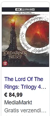 Lord Of The Rings Trilogy (4K Ultra HD Blu-ra...