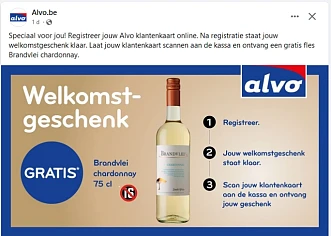 Speciaal voor jou! Registreer jouw Alvo klant...