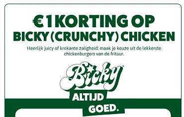 €1 korting op een Bicky Crispy Chicken https...