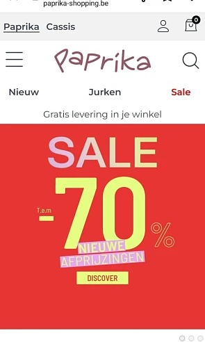 paprika-shopping.be tot -70% op een selectie