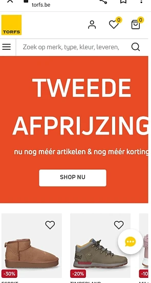 torfs.be tweede afprijzing. Nu nog meer artik...