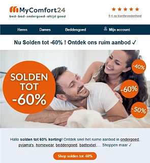 solden tot -60% op mycomfort24.be