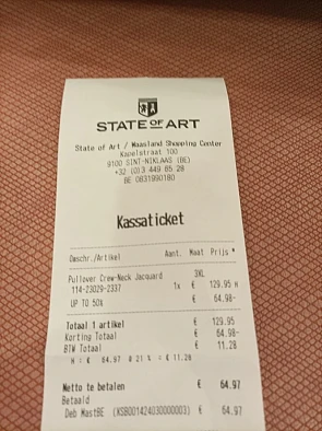 Trui gekocht aan -50% in de solden bij state...