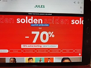 jules.com tot -70% , -10% extra korting vanaf...