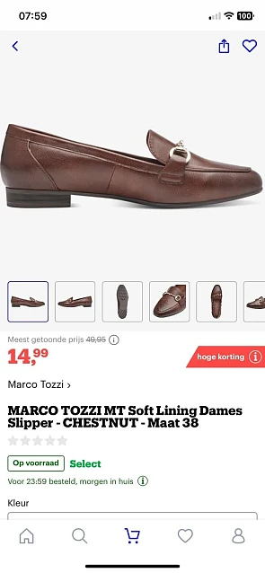 Marco tozzi slippers voor maar 14,99. Enkel m...