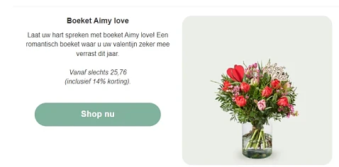 Valentijnsactie bij Topbloemen - shop het boe...
