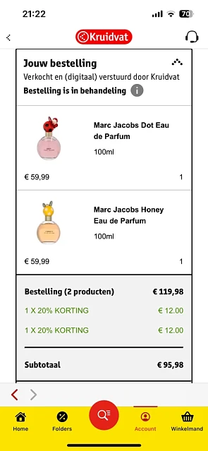 Kruitvat Parfum van Marc Jacobs 100 ml voor...