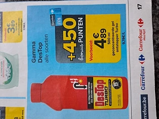 Bij Carrefou market en hypermarkten 500 ml De...