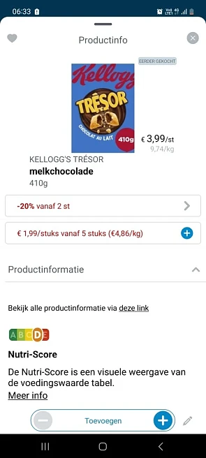 Collect and go en colruyt verzchillenfe soort...