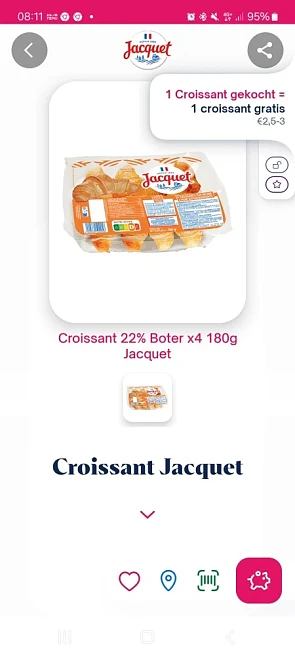 Shopmium jacquet croissantx4 180g 1 gekocht i...