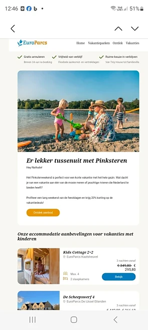 20% met Pinksteren
