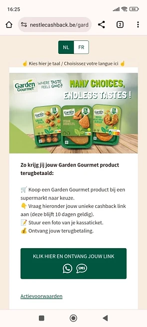 Gratis garden Gourmet