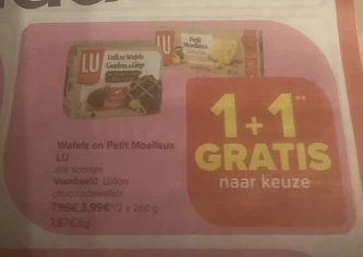 1+1 gratis promo’s bij carrefour market