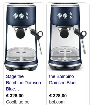 Sage The Bambino Koffiezetapparaat Damson Blue voor €199 bij Ibood