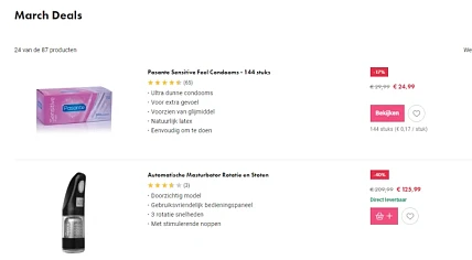 March deals bij easytoys