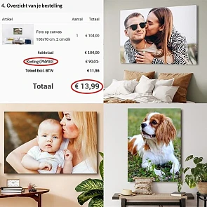 Koopje op grote canvassen 100x70cm nu voor €...