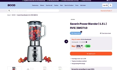 Severin SM 3710 Blender RVS