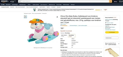 Chicco ECO+ 2-in-1 Miss Rodeo Hobbelpaard