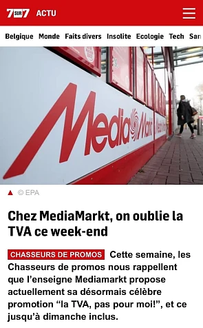 🛒 Les Chasseurs de Promos sur 7sur7 💸 💻 Pa...