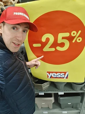Dolle dagen bij yess! te Waregem, -25% kortin...