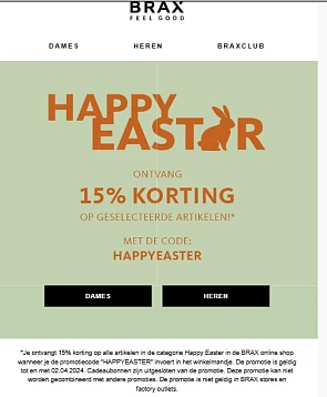 Happy Easter bij Brax