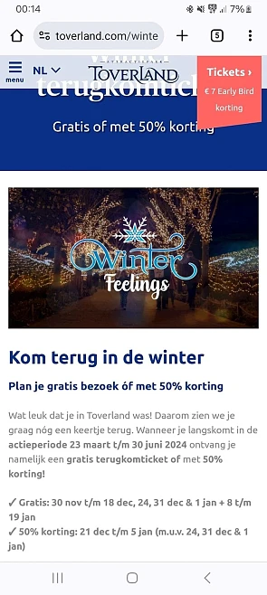 Gisteren betalend naar toverland geweest. Op...