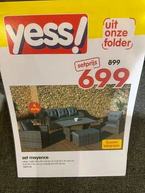 Gisteren langs geweest bij yess!, een mens zo...