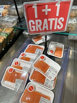 🐠 1+1 gratuit sur le filet de saumon chez De...