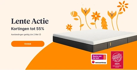 tot 55% bij emma matras
