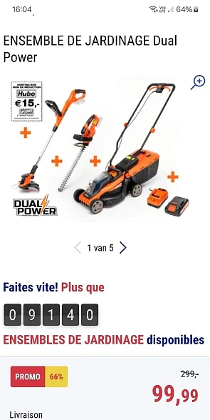 Super promo chez Hubo pour ceux qui ont un ja...