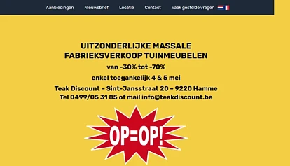 teak discount Hamme