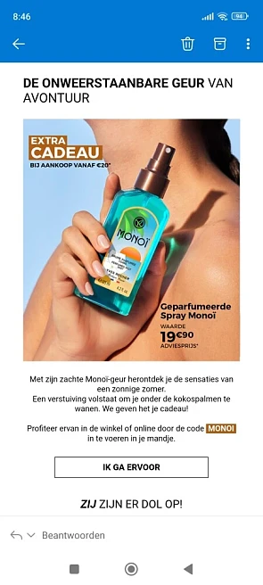 Gratis spray